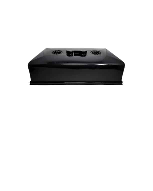 Black humidity dome for microgreen cultivation